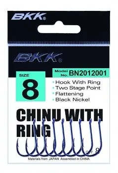Akce MIKADO BKK-Chinu s očkem vel.2 černý nikl Diamond Series 8ks BN2012001-2