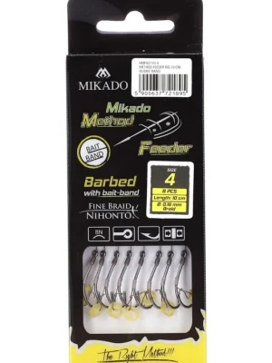 Akční Cena MIKADO Method Feeder 10cm, Bait Band háček vel. 6 šňůra 0,16 mm 8ks