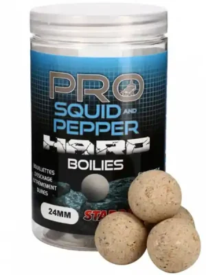 Vysoce Kvalitní STARBAITS Squid Pepper Hard Boilies 200 g 20 mm