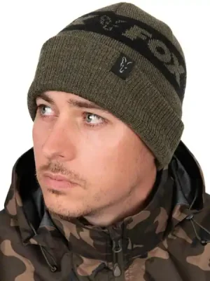 Akce FOX Čepice Collection Beanie Green Black