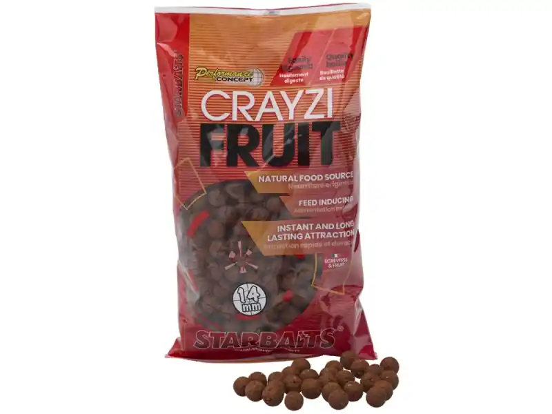Akční Cena STARBAITS Boilies Concept Crayzi Fruit 800 g 14 mm