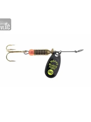Dokud Zásoby Vydrží Rotační třpytka Mepps Black Fury Vel.00 1,5g Černá-Chartreuse