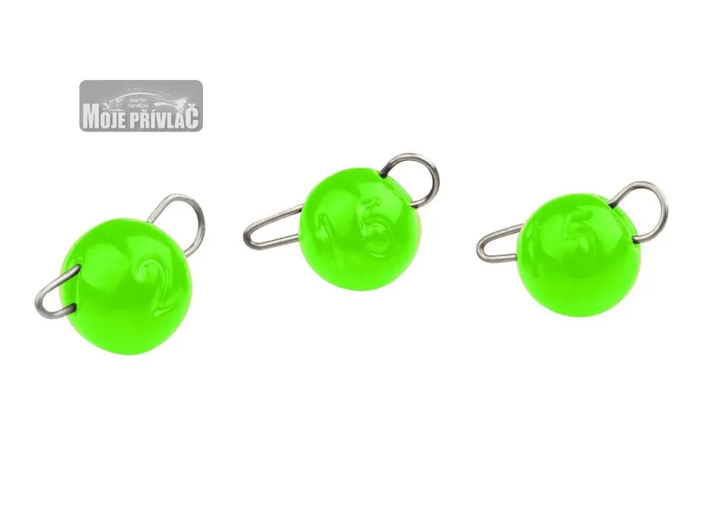 Nakupujte Hned Wolframová čeburaška Spro Trout Master Tungsten Bottom Jig 1g UV Green (3ks)