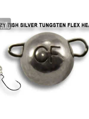 Výprodej Wolframová čeburaška Crazy Fish Tungsten Flex Head 7g (2ks) Natural