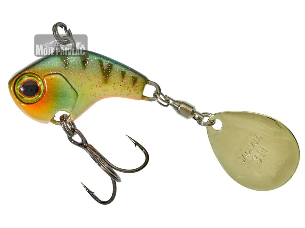 Časově Omezené Tail Spinner Jackall Deracoup 3/40Z 32mm 21g Agressive Perch
