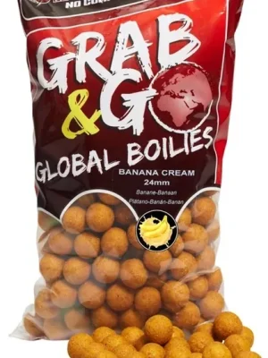 Akční Cena STARBAITS Boilies Global BANANA CREAM 20mm 2,5kg