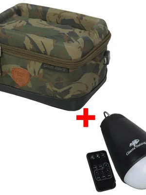 Giants fishing Akční set - Pouzdro na elektroniku Medium + Světlo Camping Lamp LED Multicolour Speciální Cena