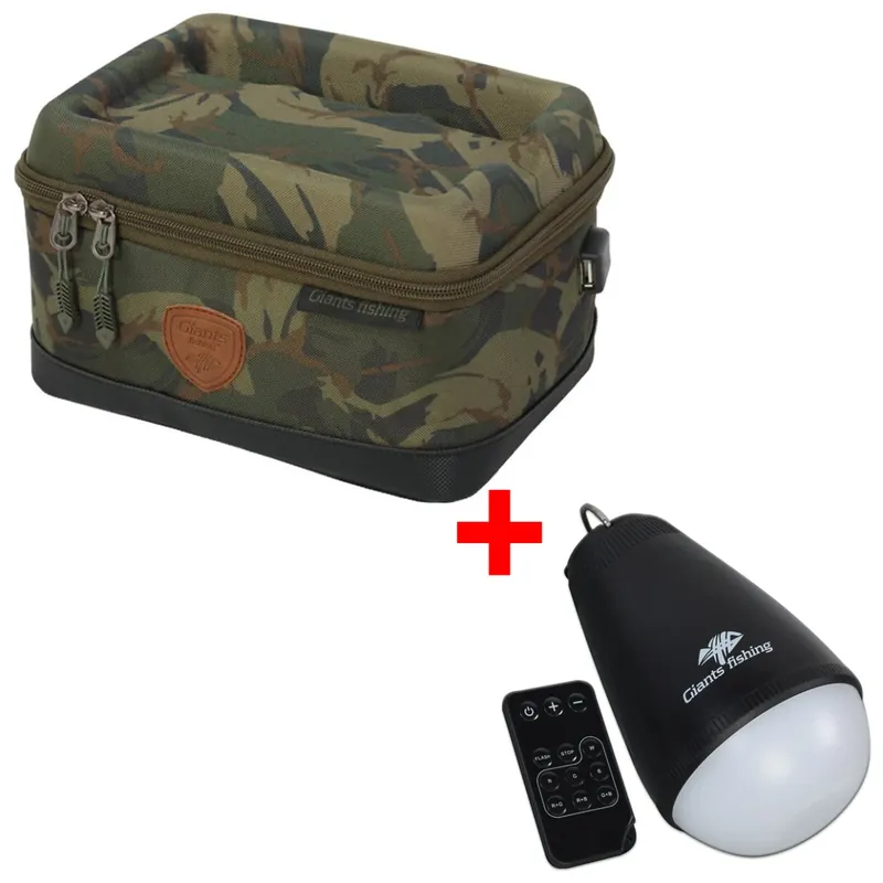 Giants fishing Akční set - Pouzdro na elektroniku Medium + Světlo Camping Lamp LED Multicolour Speciální Cena