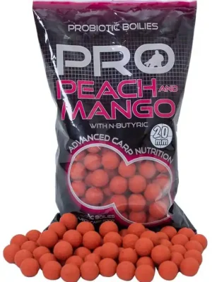 Akční Cena Starbaits Boilies Probiotic Peach Mango s N-Butyric
