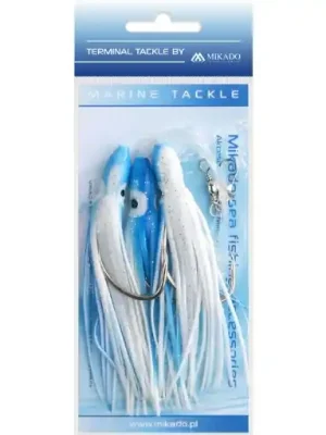 Akce Mikado Sea Set - Octopus Rig 10cm 3x7/0 Modrá Bílá