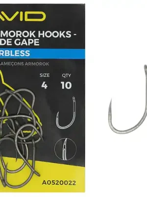 Avid Carp Armorok Wide Gape Hooks Barbless Přímo Od Výrobce