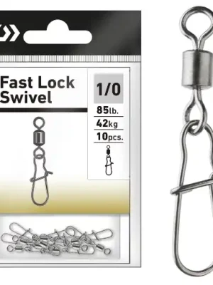 Rychlé Dodání Daiwa Fast Lock Swivel #1/0 42kg 10ks