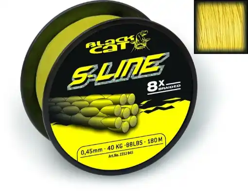 Šňůra Black Cat S-Line, 450m 0.55mm 70kg Nejlepší Cena