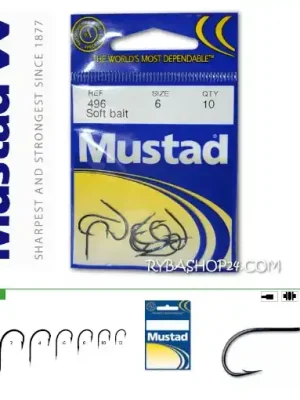 Mustad Classic 496-BU Soft bait Pouze Dnes