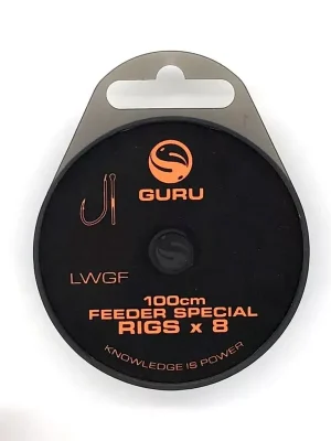 Guru LWGF Feeder Speciální montáž 1m Velikost 10 x 8 (0.19mm) - předvázaný háček Akce