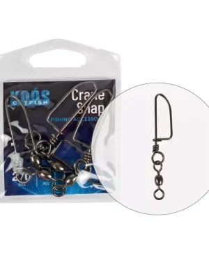 KOOS CRANE OTOČNÝ S KARABINKOU COASTLOCK 2/0×7 4KS/BALENÍ - Otočná karabinka Hit Sezóny