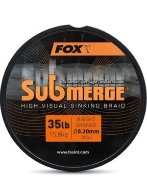 Zlevněný FOX Šňůra Submerge Orange Sinking Braid 300m 0,38mm 29,5kg