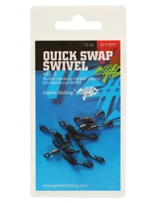 Akce GF obratlík Quick Swap Swivel, UK.4 (vel.8 EU )/10ks