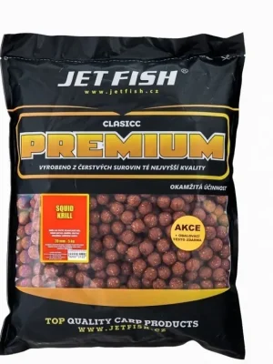 Jet Fish Premium Classic Boilie - Squid/Krill - 24mm/5kg Akční Nabídka