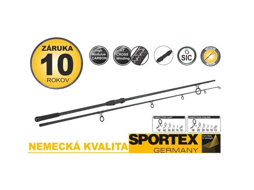 Akční Nabídka SPORTEX - Competition Carp CS-4 2-díl 365 cm 3,50 lb