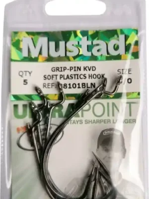 38101NP-BN-2/0, DS Hold, 5ks, Mustad veľ. 5/0, barva black nickel Ověřený