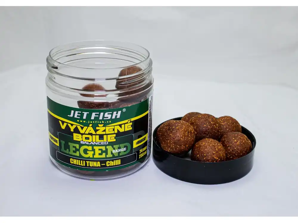 250ml-24mm Legend range Vyvážené boilie : CHILLI TUNA - CHILLI Pouze Dnes