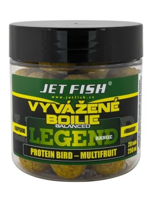 250ml-20mm Legend range Vyvážené boilie : PROTEIN BIRD - MULTIFRUIT Víkendová Akce