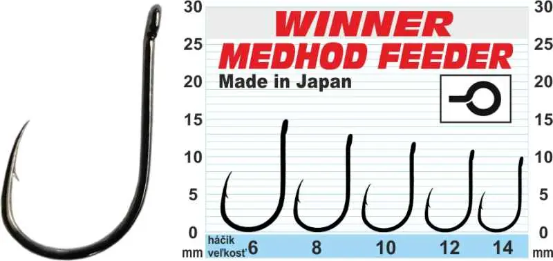 Háček - Profi Method Feeder MF X5 / 10ks balení 10ks balení - MF X5 - velikost 12 Novinka
