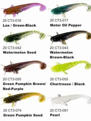 Bezpečná Platba Dipované umělé nástrahy FishUP Catfish 75mm / 8ks Barva: Flo Chartreuse / Green