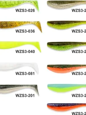 Dipované umělé nástrahy FishUP 8cm / 8ks Wizzle Shad 3 Barva: Watermelon/Orange Vysoce Kvalitní
