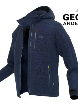 Bunda s kapucí TEDDY Geoff Anderson - Modrý Velikost: L Výhodná Nabídka
