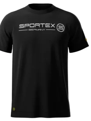 Značkový Sportex rybářské tričko T-Shirt černé s logem Velikost: XXL
