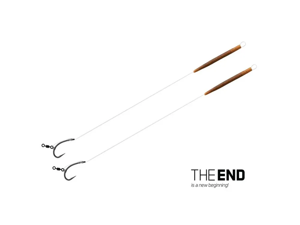 Návazec Delphin THE END D-Rig / 2ks 20 cm / 17lbs / #6 Hit Sezóny